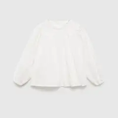 MANGO KIDS - Blusa Algodón Bordados Bebé Niña