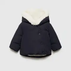 MANGO KIDS - Parka Capucha Pelo Unisex Bebé