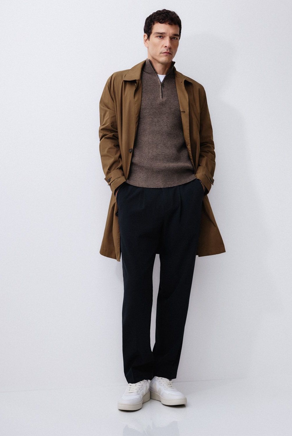 MANGO MAN - Gabardina Clásica Water Repellent Hombre Mango Man