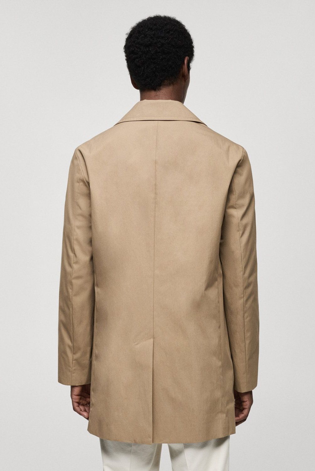 MANGO MAN - Gabardina Corta Algodón Hombre Mango Man