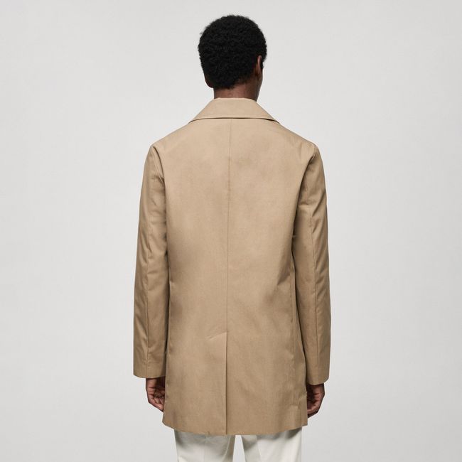 MANGO MAN - Gabardina Corta Algodón Hombre Mango Man