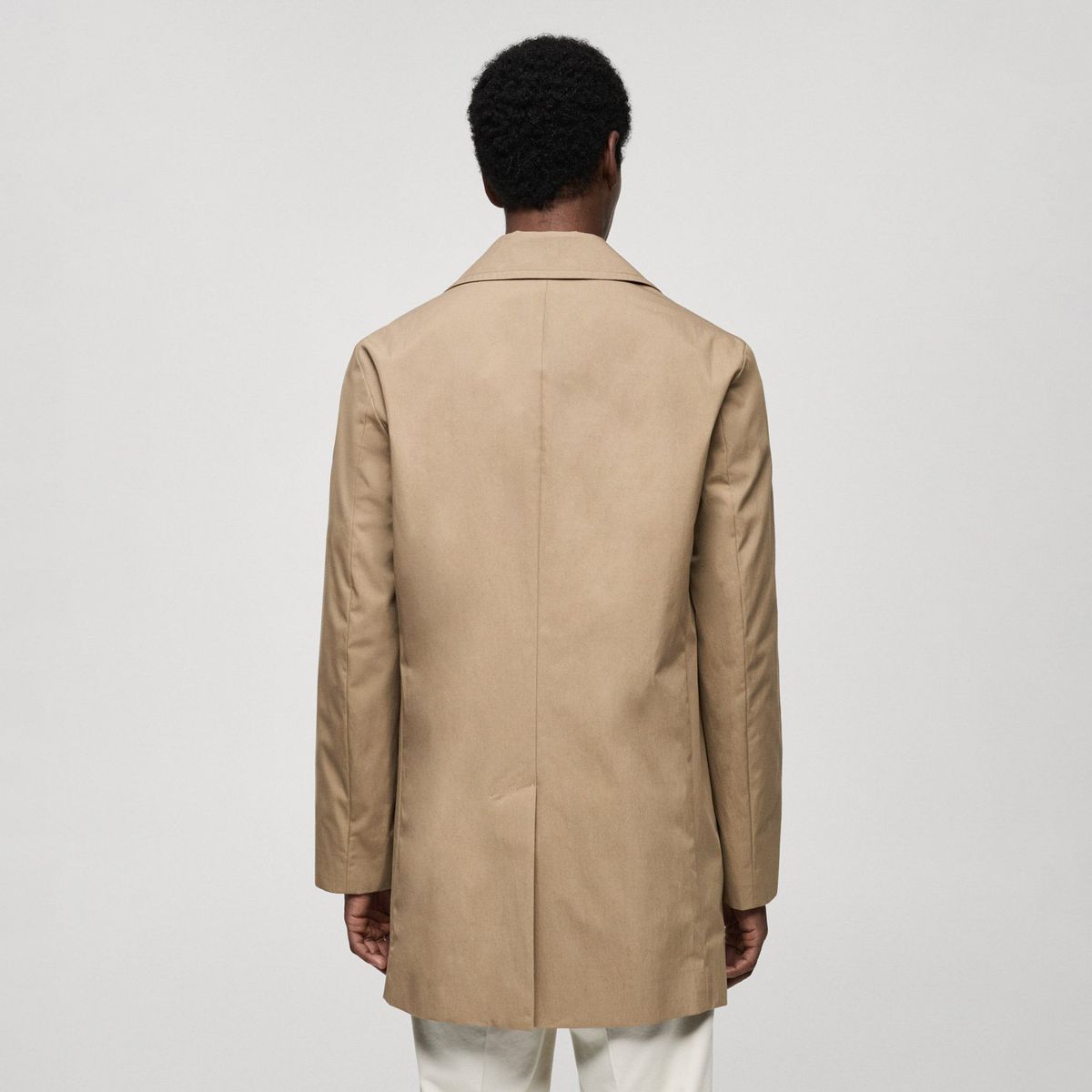 MANGO MAN - Gabardina Corta Algodón Hombre Mango Man