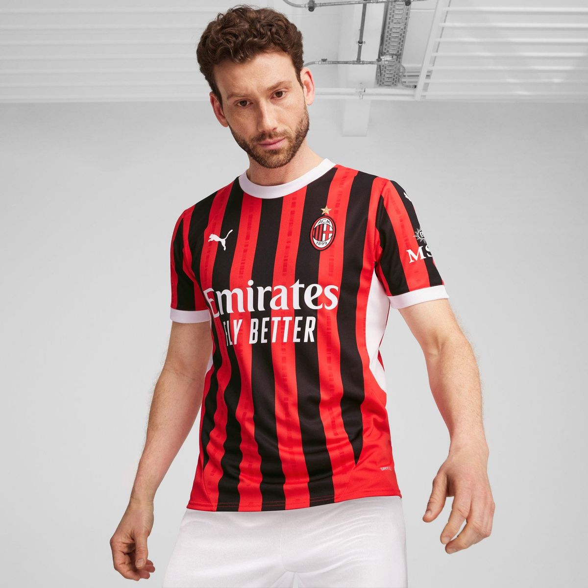 PUMA - Camiseta Local Réplica Ac Milan Hombre Puma