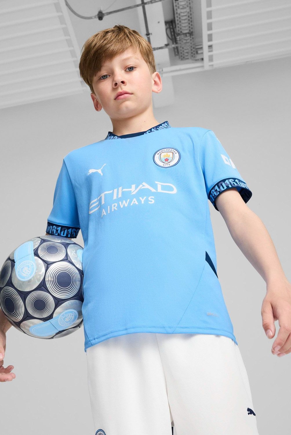PUMA - Camiseta Local Manchester City  Infantil Niño Puma