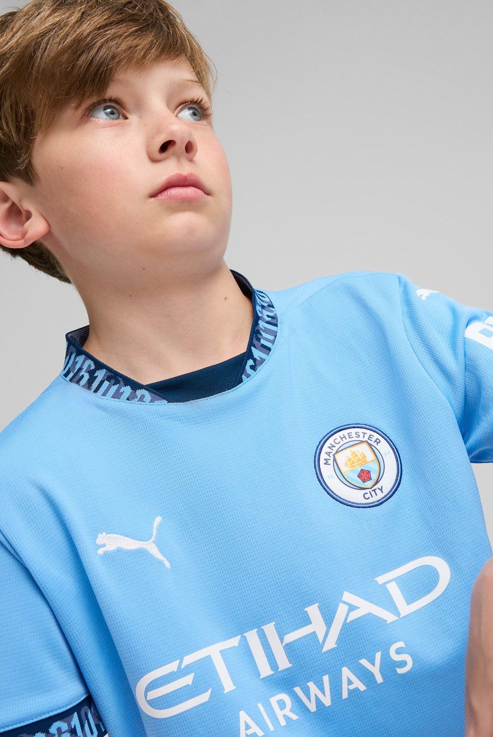 PUMA - Camiseta Local Manchester City  Infantil Niño Puma