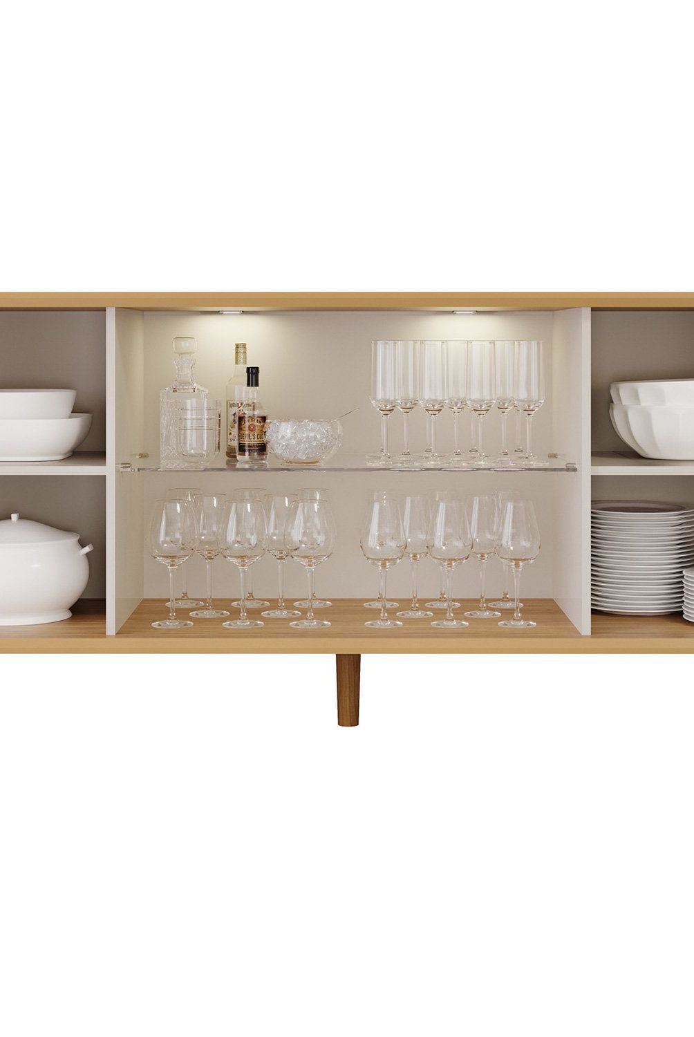 DECOCASA - Buffet Janice Led Off White Decocasa