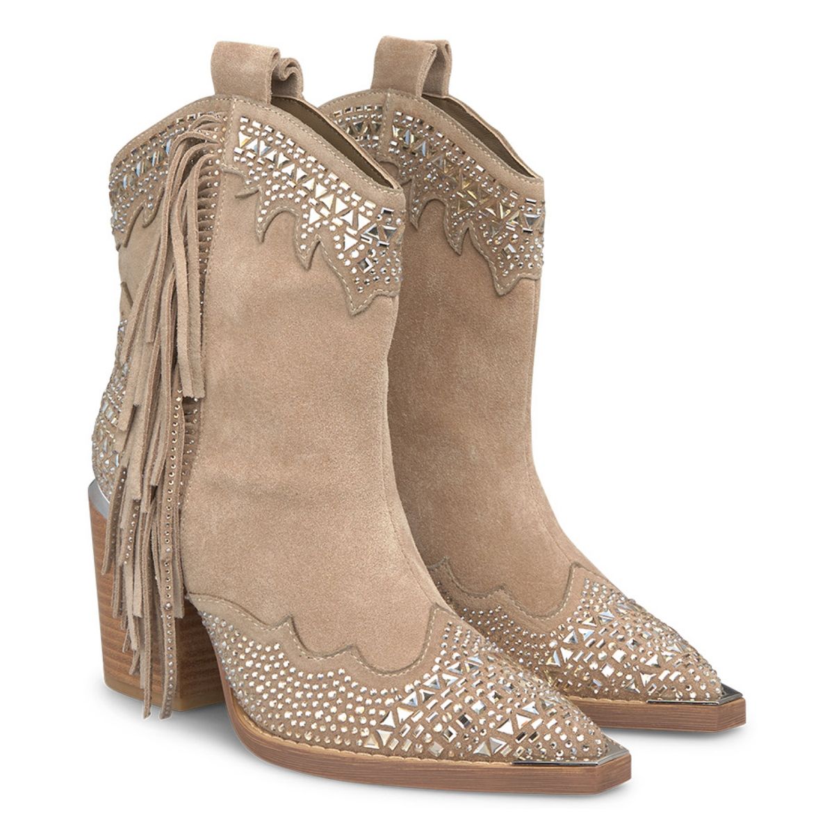 ALMA EN PENA - Botín Vaquero Mujer Gris Alma En Pena