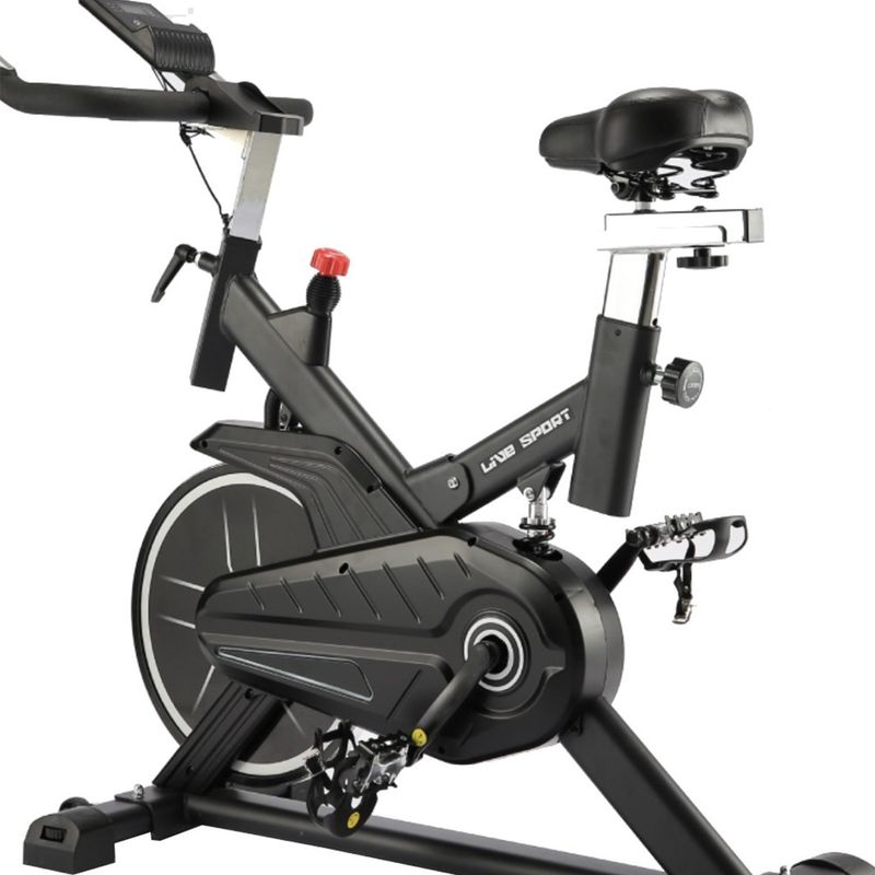 LIVE SPORT - Bicicleta De Spinning Yb-6800 Pantalla Integrada Live Sport
