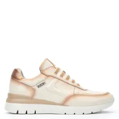 PIKOLINOS - Zapatilla Urbana Mujer Cuero Beige
