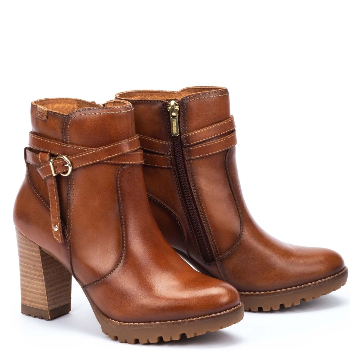 PIKOLINOS - Botín Mujer Cuero Café Pikolinos