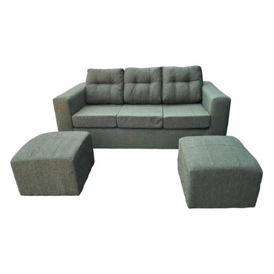 Imagen 1 del producto Sofá 3 Cuerpos Nize 2 Pouf Tela