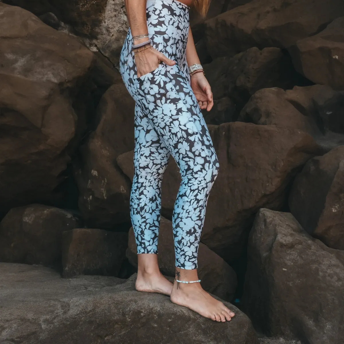 MALI - Calza Leg 7/8 Deportivo Tiro Alto Mujer Mali