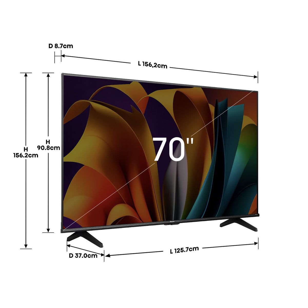HISENSE - LED Smart TV 70" 70A6N 4K Ultra HD Hisense