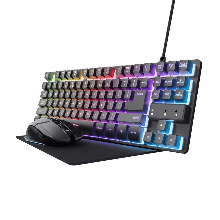 TRUST Kit Gamer GXT 794 Teclado Mouse y Mouse Pad
