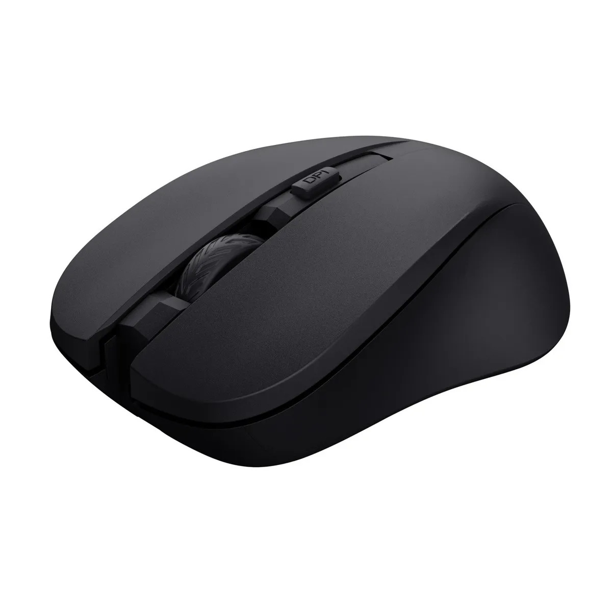 TRUST - Mouse Inalámbrico Ecológico Mydo Silencioso y Ambidiestro Negro Trust