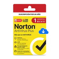 NORTON - Antivirus Plus 1 Dispositivo Por 1 Año-Licencia Descargable