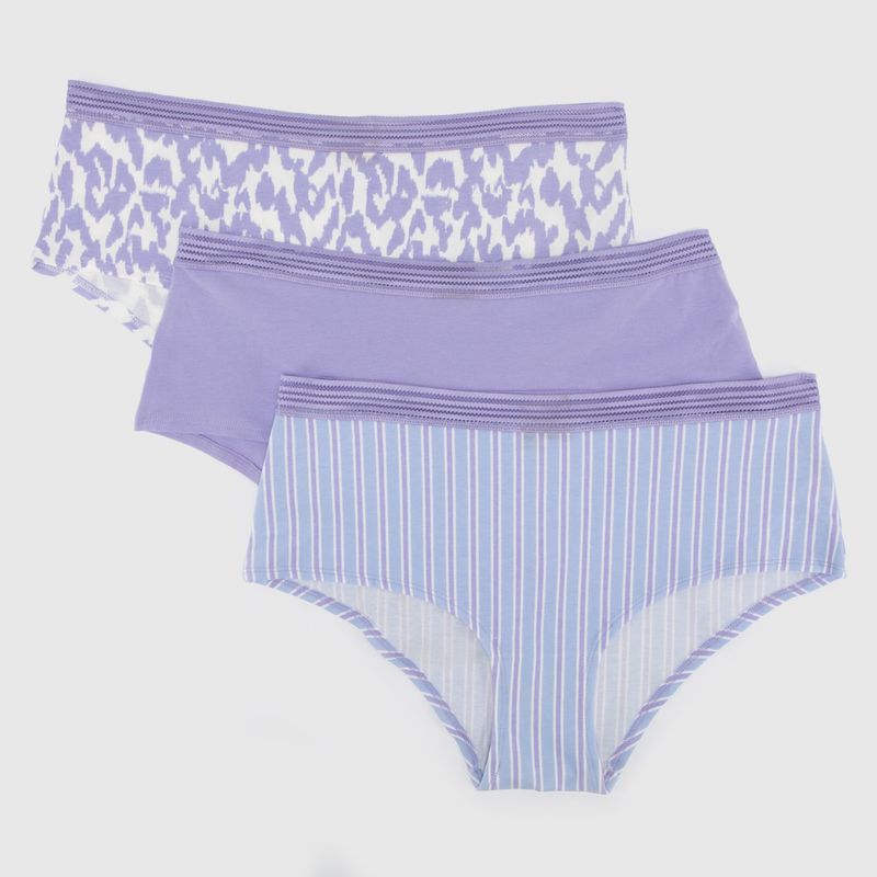 ETAM - Pack 3 Calzones Shortys Jackie Encaje Mujer Etam