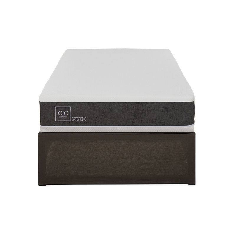 CIC - Cama Iron Smart Ortop 1.5 Plazas X 1.90Mt Base Normal Cic