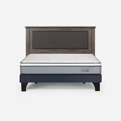 ROSEN - Cama Europea Indie 2 Plazas + Respaldo