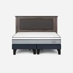 ROSEN - Cama Europea Indie 2 Plazas + Respaldo