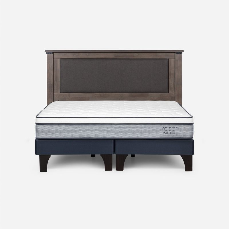ROSEN - Cama Europea Indie King + Respaldo Rosen