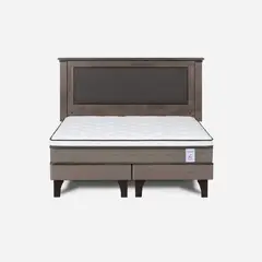 ROSEN - Cama Europea New Style 6 2 Plazas + Respaldo