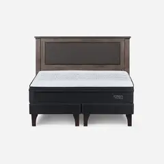 ROSEN - Cama Europea Tempo 2 Plazas + Respaldo