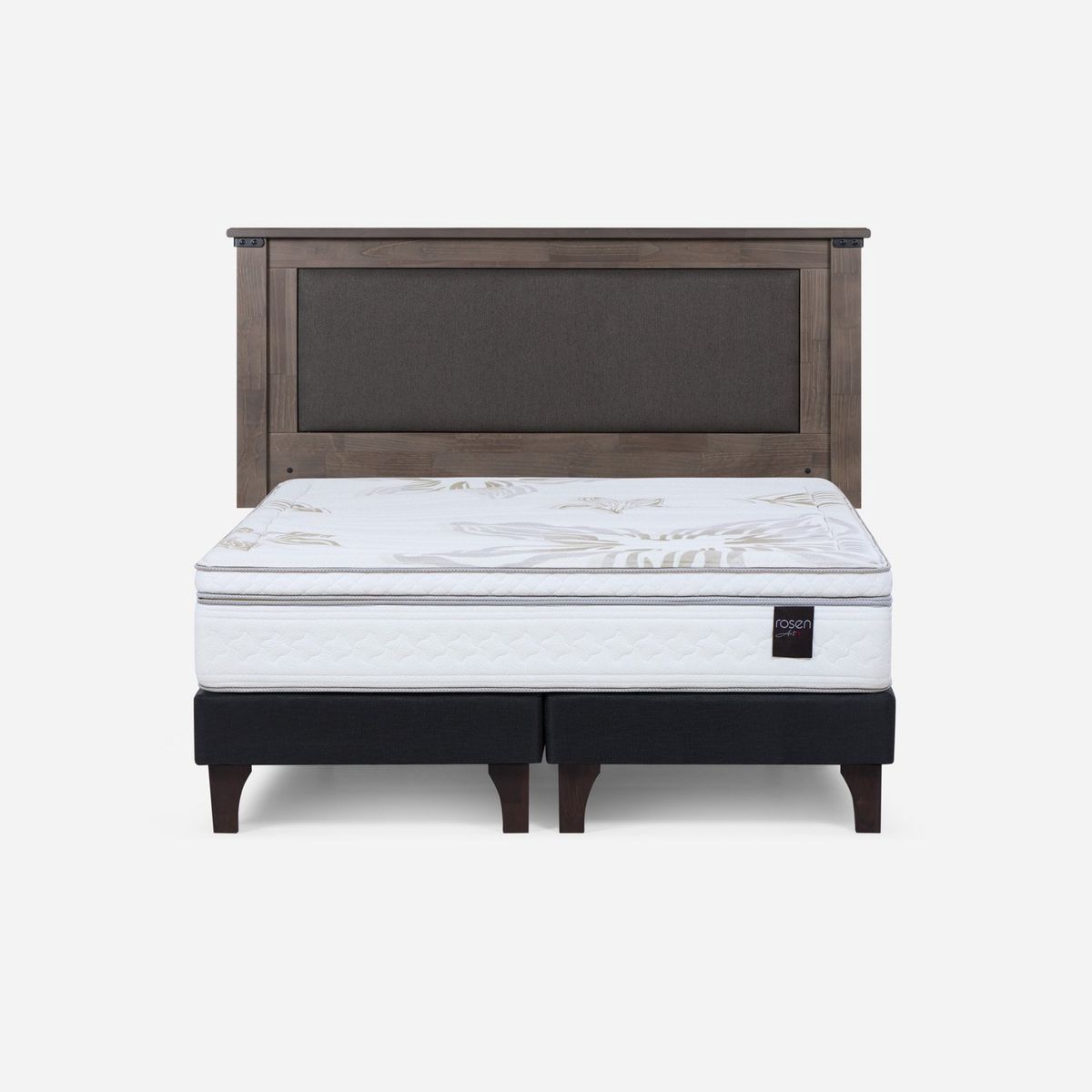 ROSEN - Cama Europea Art 4 2 Plazas + Respaldo Rosen