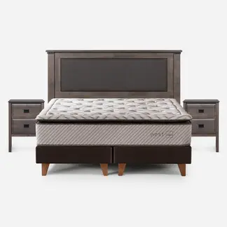 ROSEN - Cama Europea Nest King Respaldo + Veladores