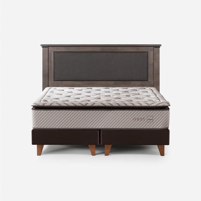 ROSEN - Cama Europea Nest King + Respaldo Rosen