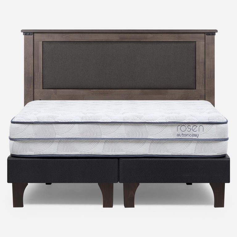 Cama Europea Autonomy Sky 2 Plazas x 2.00mt Base Dividida + Respaldo