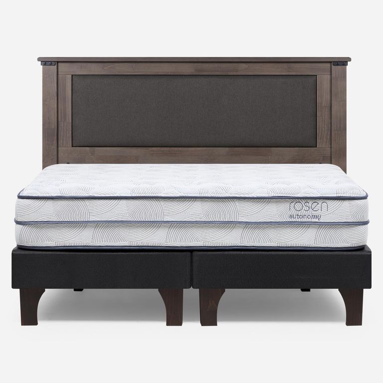 Cama Europea Autonomy Sky King x 2.00mt Base Dividida + Respaldo