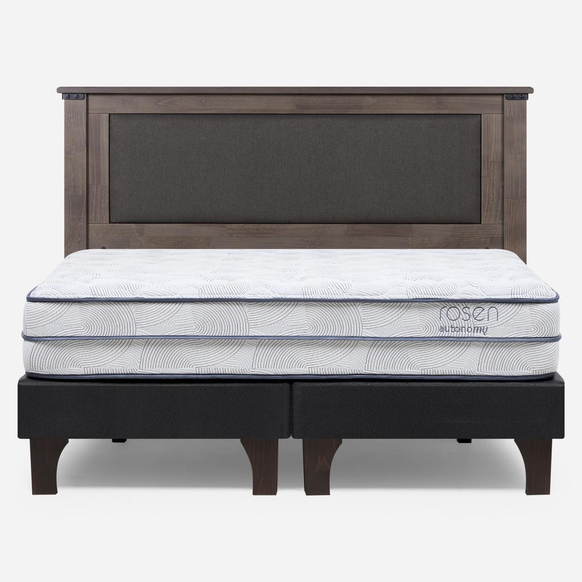 ROSEN - Cama Europea Autonomy Sky King x 2.00mt Base Dividida + Respaldo Rosen