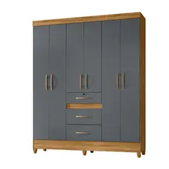 DI PORETTI - Clóset 6 Puertas 3 Cajones Itatiba