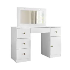 DI PORETTI - Tocador Sonhos 1 Puerta 4 Cajones Con Espejo