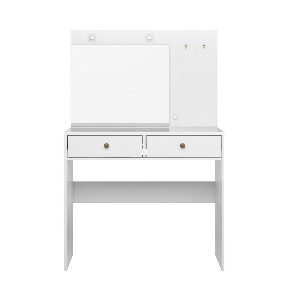 DI PORETTI - Tocador Ideal 2 Cajones Con Espejo Di Poretti