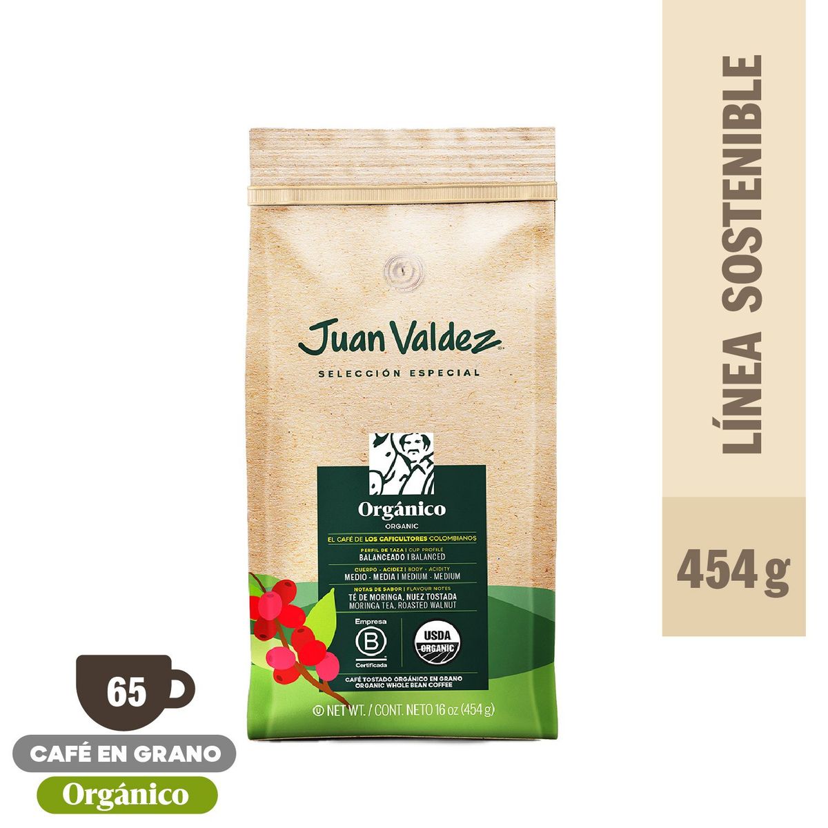 JUAN VALDEZ - Café Orgánico 454 gr Juan Valdez