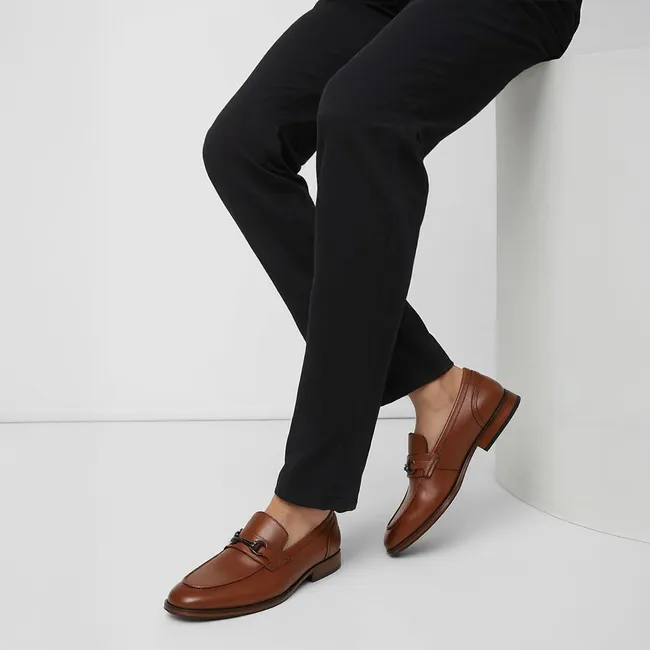 ALDO - Bornes Zapato Formal Hombre Cuero Café Aldo