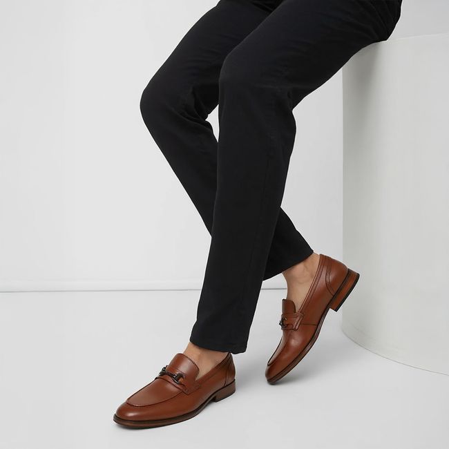 ALDO - Bornes Zapato Formal Hombre Cuero Café Aldo
