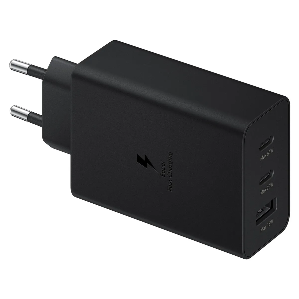SAMSUNG - Cargador 65W Triple Negro Samsung