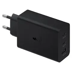 SAMSUNG - Cargador 65W Triple Negro