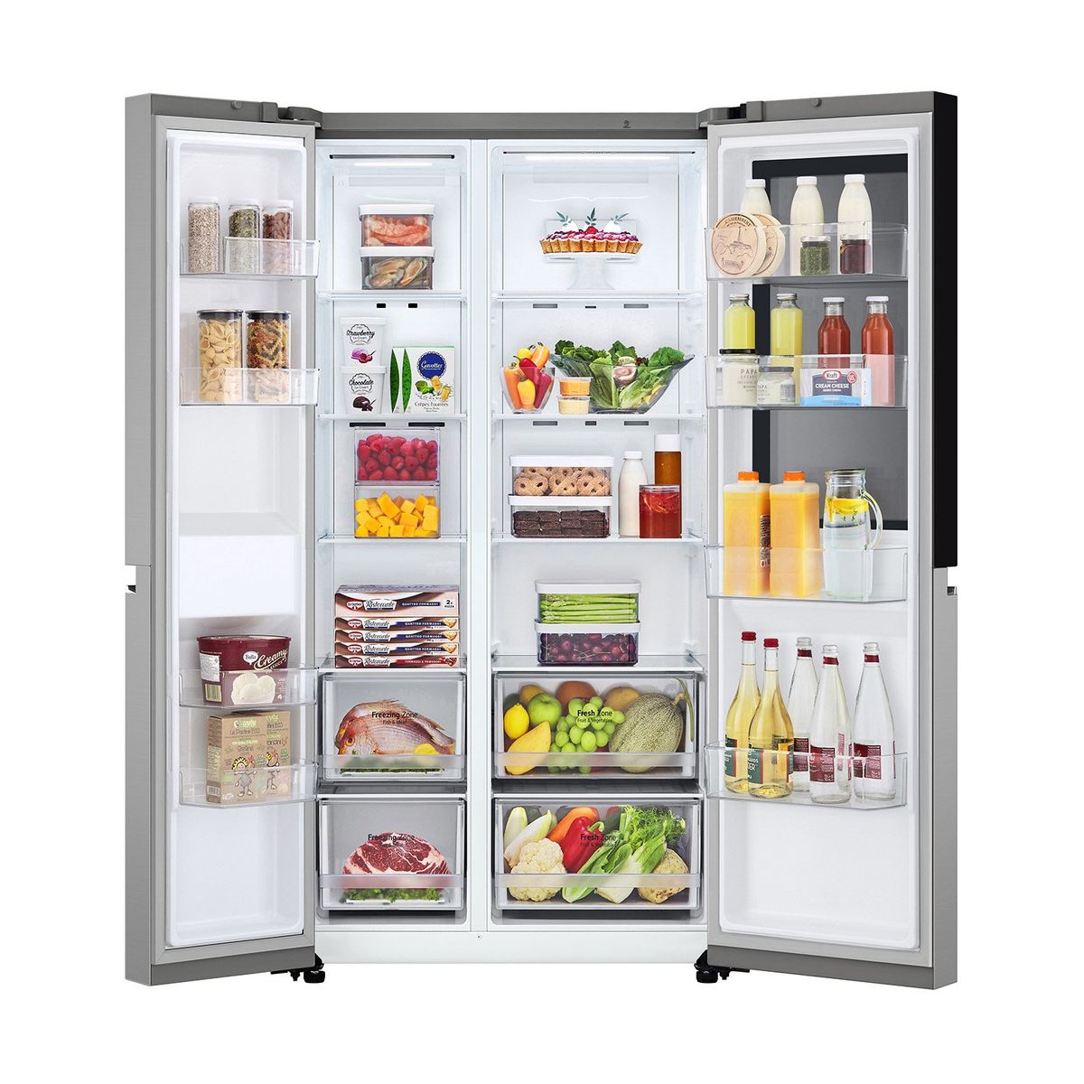 LG - Refrigerador Side By Side 655 litros con InstaView GS66BVPG LG