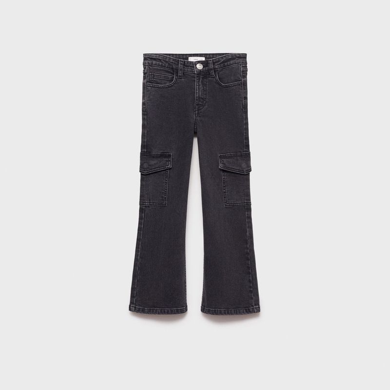 MANGO KIDS - Jeans Rectos Estilo Cargo Niña Mango Kids