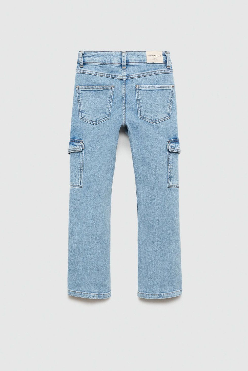 MANGO KIDS - Jeans Rectos Estilo Cargo Niña Mango Kids