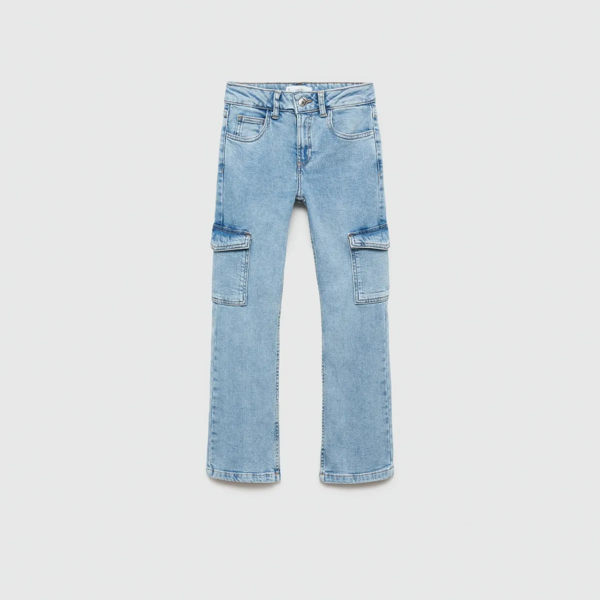 MANGO KIDS - Jeans Rectos Estilo Cargo Niña Mango Kids