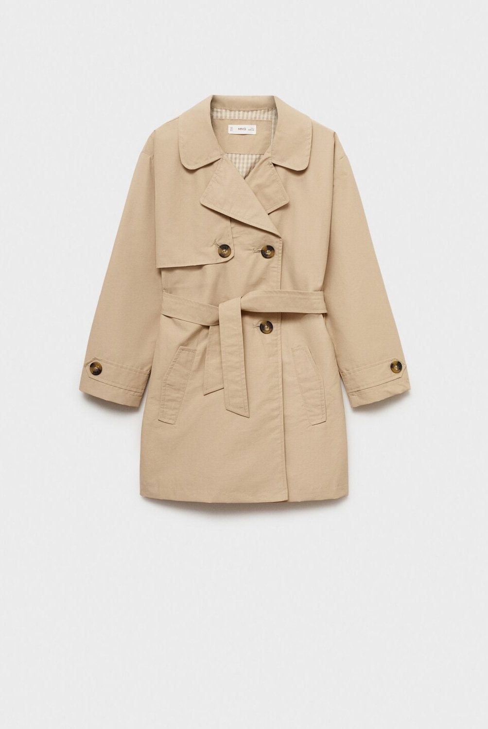 MANGO KIDS - Trench Clásico Cinturón Niña Mango Kids