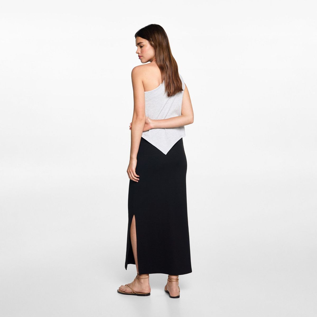 MANGO TEEN - Falda Midi Mujer Mango Teen