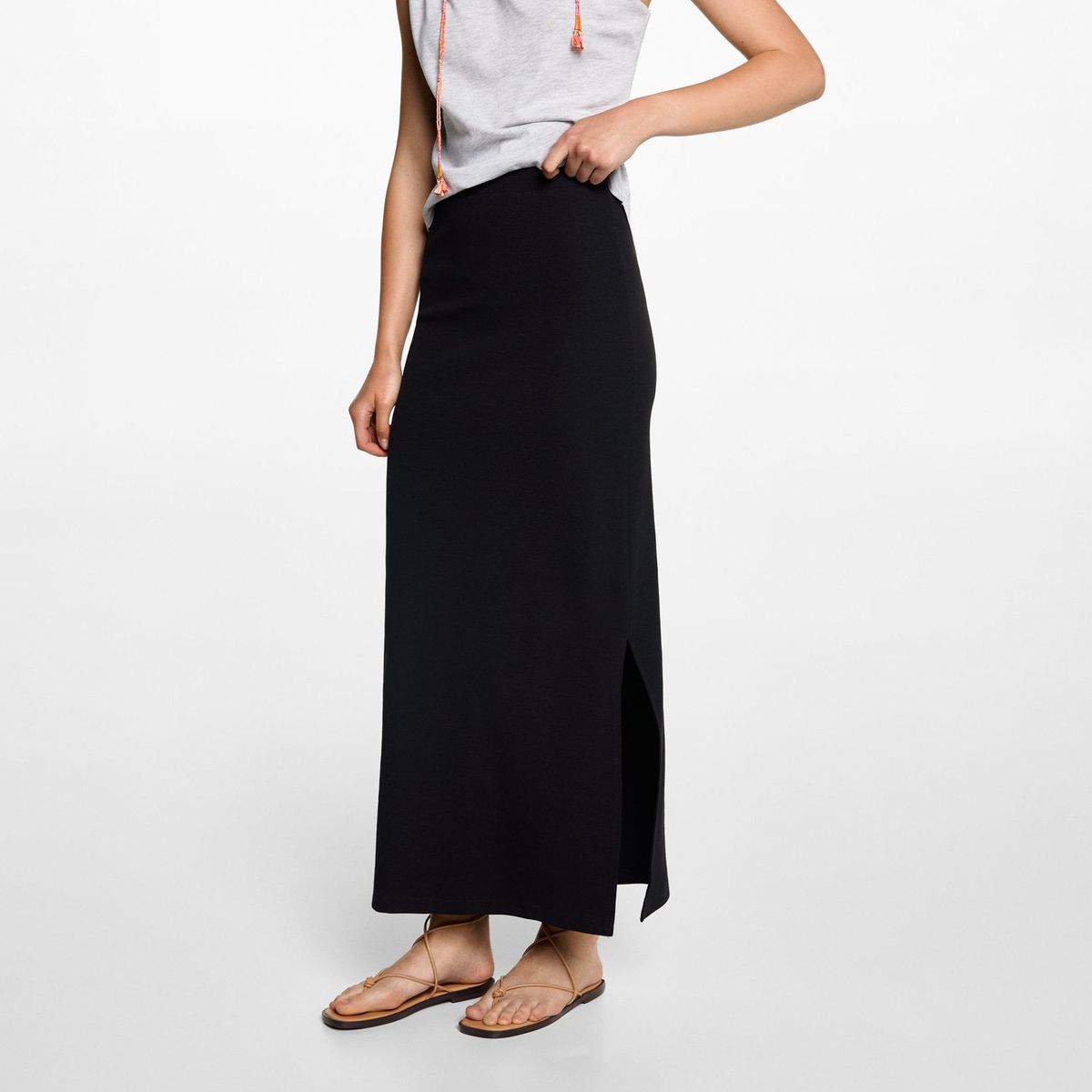 MANGO TEEN - Falda Midi Mujer Mango Teen