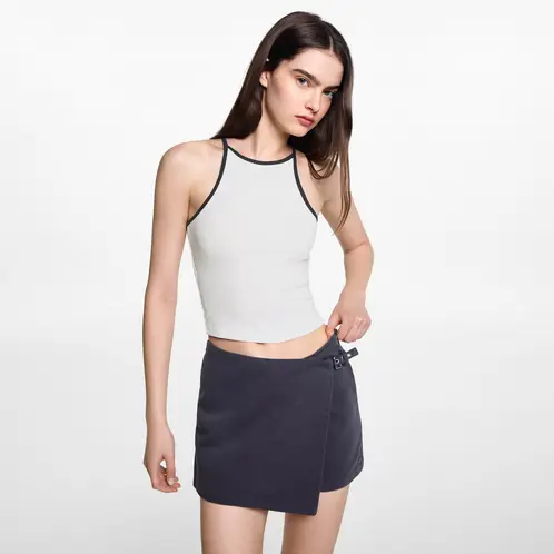 MANGO TEEN - Polera Algodón Tirantes Mujer