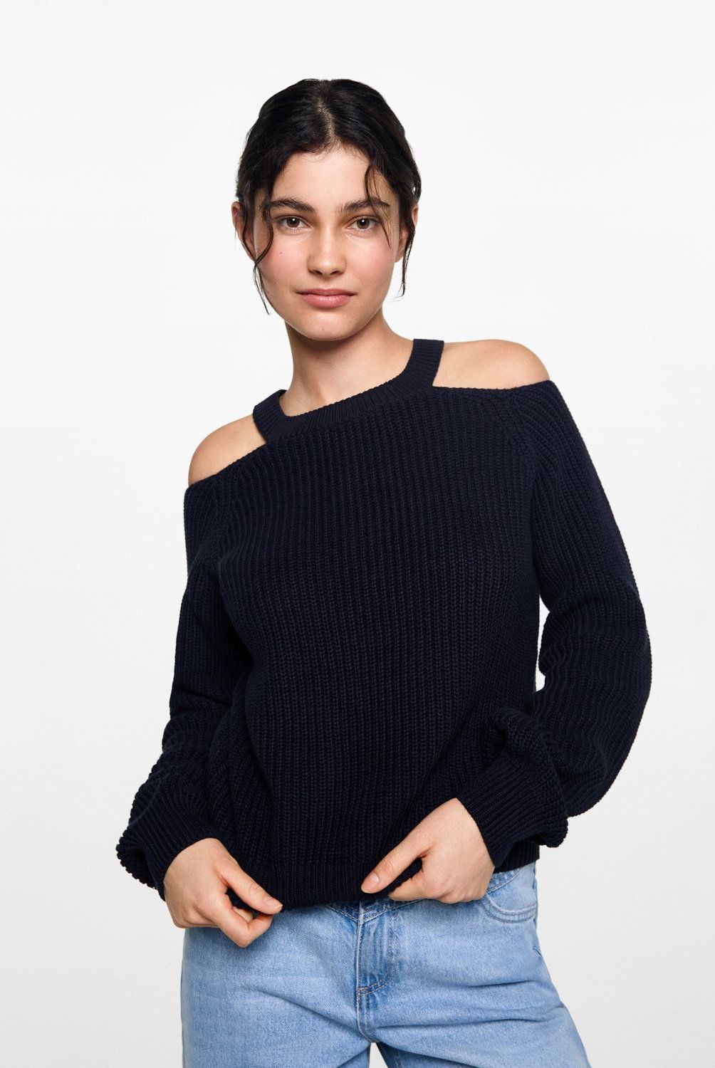 MANGO TEEN - Sweater Abertura Hombros Mujer Mango Teen